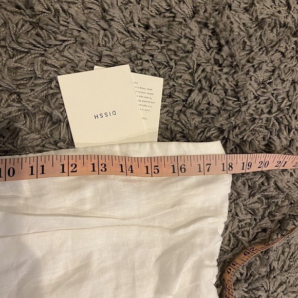 DISSH NEW Lexi White Linen Midi Dress Size US 12 AU 16 - Picture 16 of 16